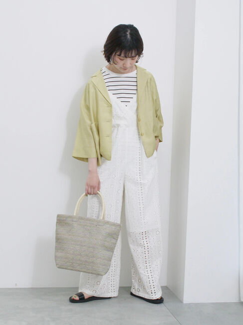 Samansa Mos2 blue「シアー開襟シャツ」|シャツ・ブラウス|