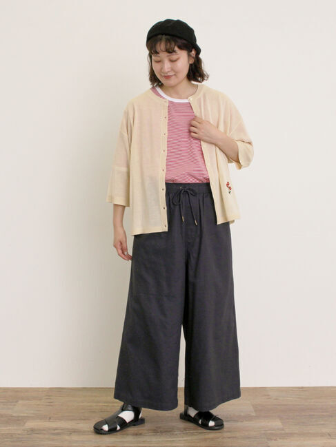 Samansa Mos2「【M/Lサイズ】ツイルストレートパンツ」|その他|