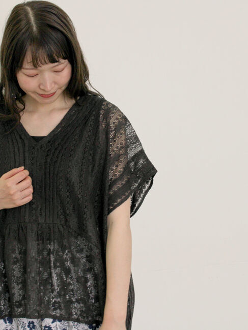 Samansa Mos2「2WAYレースベスト」|ダウンベスト・ベスト|