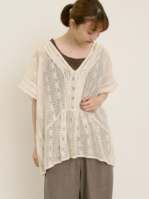 Samansa Mos2「2WAYレースベスト」|ダウンベスト・ベスト|キナリ