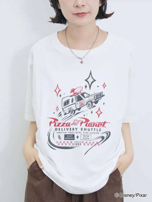 Samansa Mos2 blue「トイ・ストーリー/キャミセットTシャツ」|Tシャツ・カットソー|