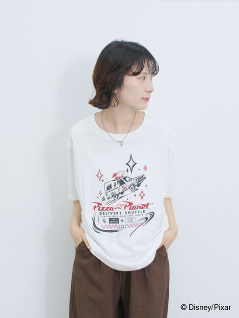 Samansa Mos2 blue「トイ・ストーリー/キャミセットTシャツ」|Tシャツ・カットソー|