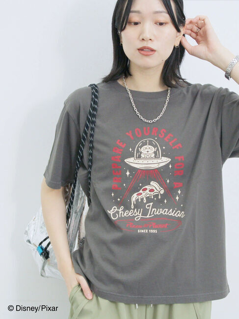 Samansa Mos2 blue「トイ・ストーリー/キャミセットTシャツ」|Tシャツ・カットソー|