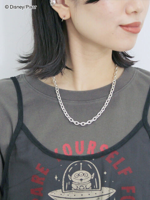 Samansa Mos2 blue「トイ・ストーリー/キャミセットTシャツ」|Tシャツ・カットソー|