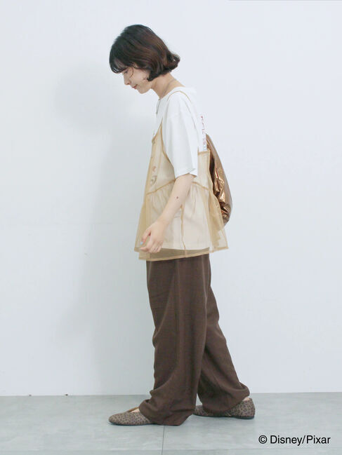 Samansa Mos2 blue「トイ・ストーリー/キャミセットTシャツ」|Tシャツ・カットソー|