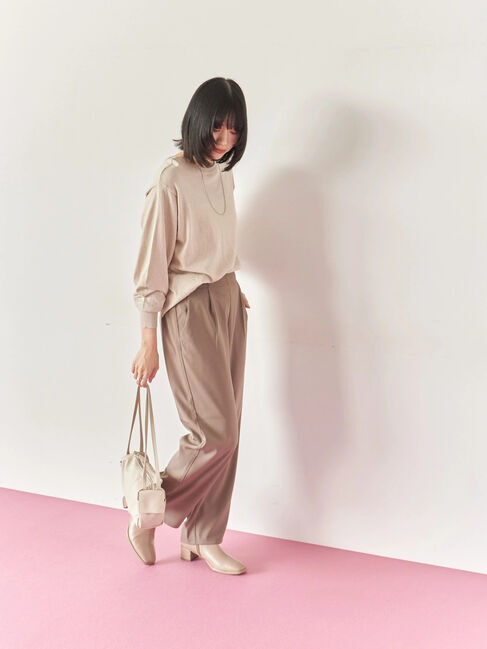 Samansa Mos2 blue「マルチスタイル前後2wayクルーネックカーディガン」|カーディガン|