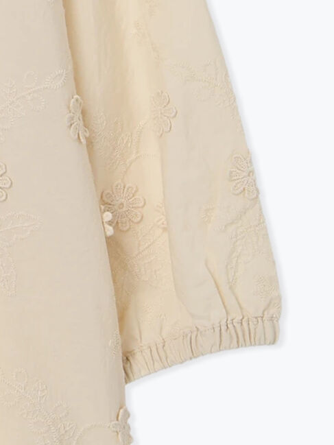 Samansa Mos2「3D刺繍クルーネックチュニック」|シャツ・ブラウス|