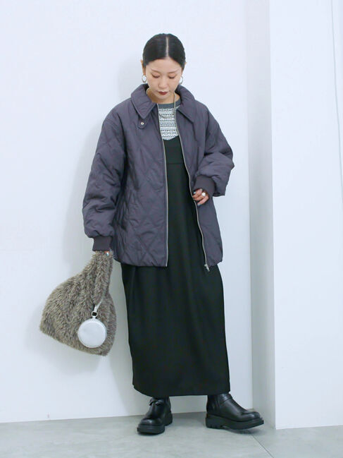 Samansa Mos2 blue「フェイクファーマルシェバッグ」|その他|