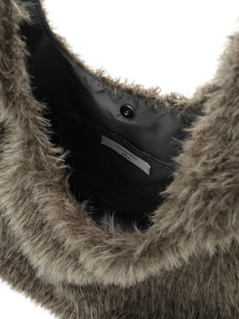 Samansa Mos2 blue「フェイクファーマルシェバッグ」|その他|