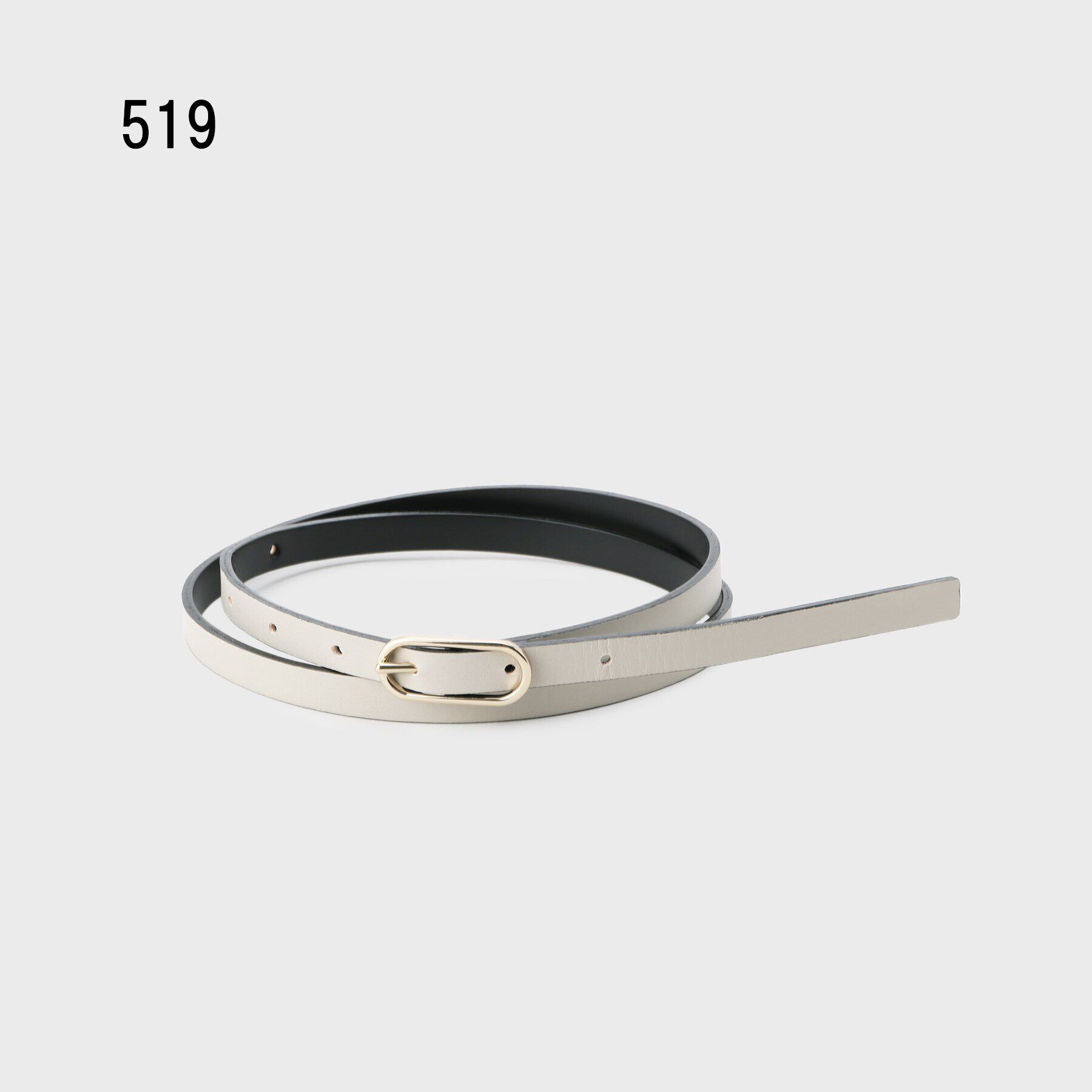 UNTITLED「【本革/リバーシブル】オーバルベルト12mm」|ベルト|