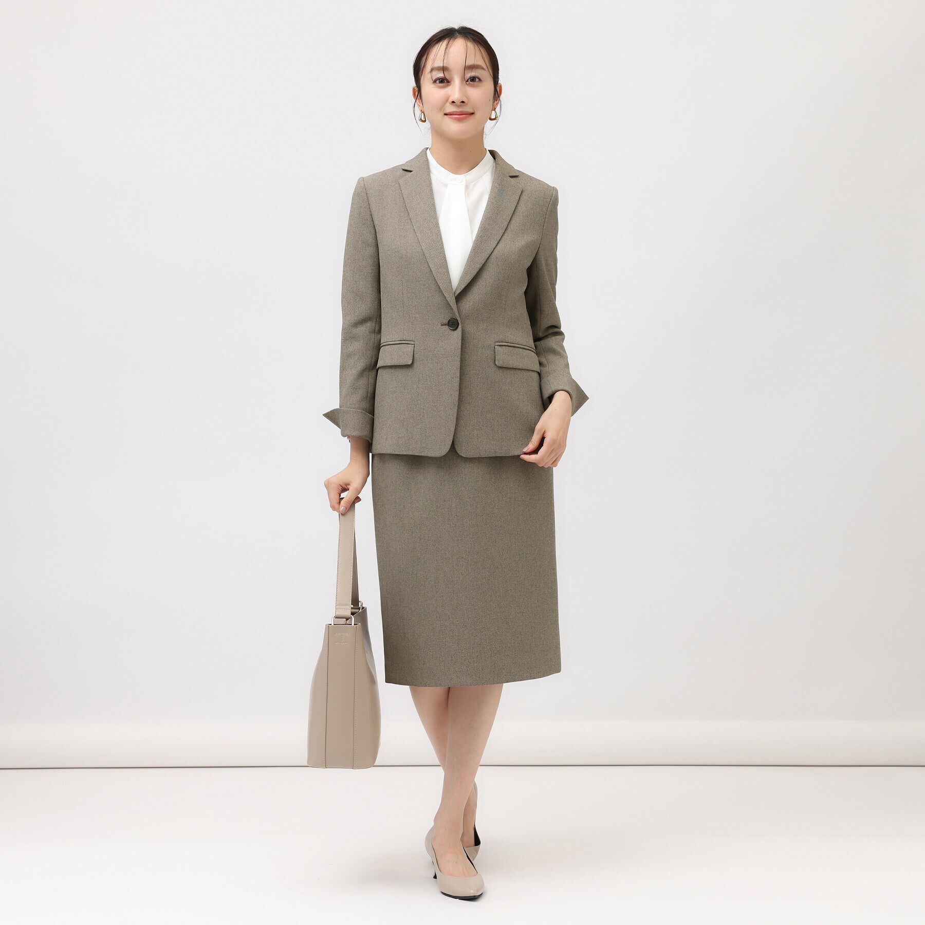 UNTITLED「【通勤スーツ／入卒/セレモニー】ウーステッドカルゼ テーラードジャケット」|テーラードジャケット|