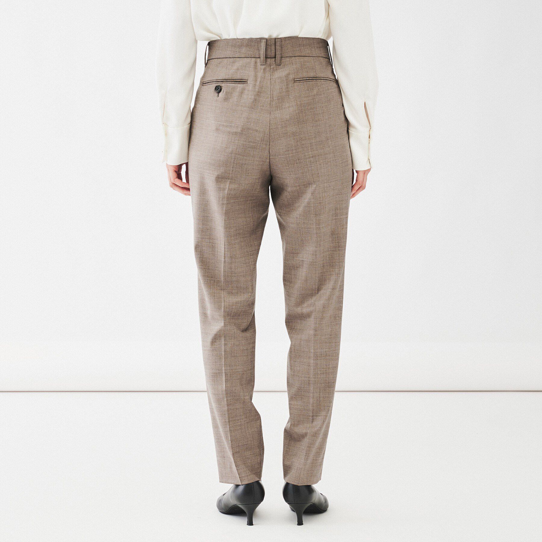 UNTITLED「【通勤スーツ/日本製】ウーステッド テーパードパンツ」|その他|