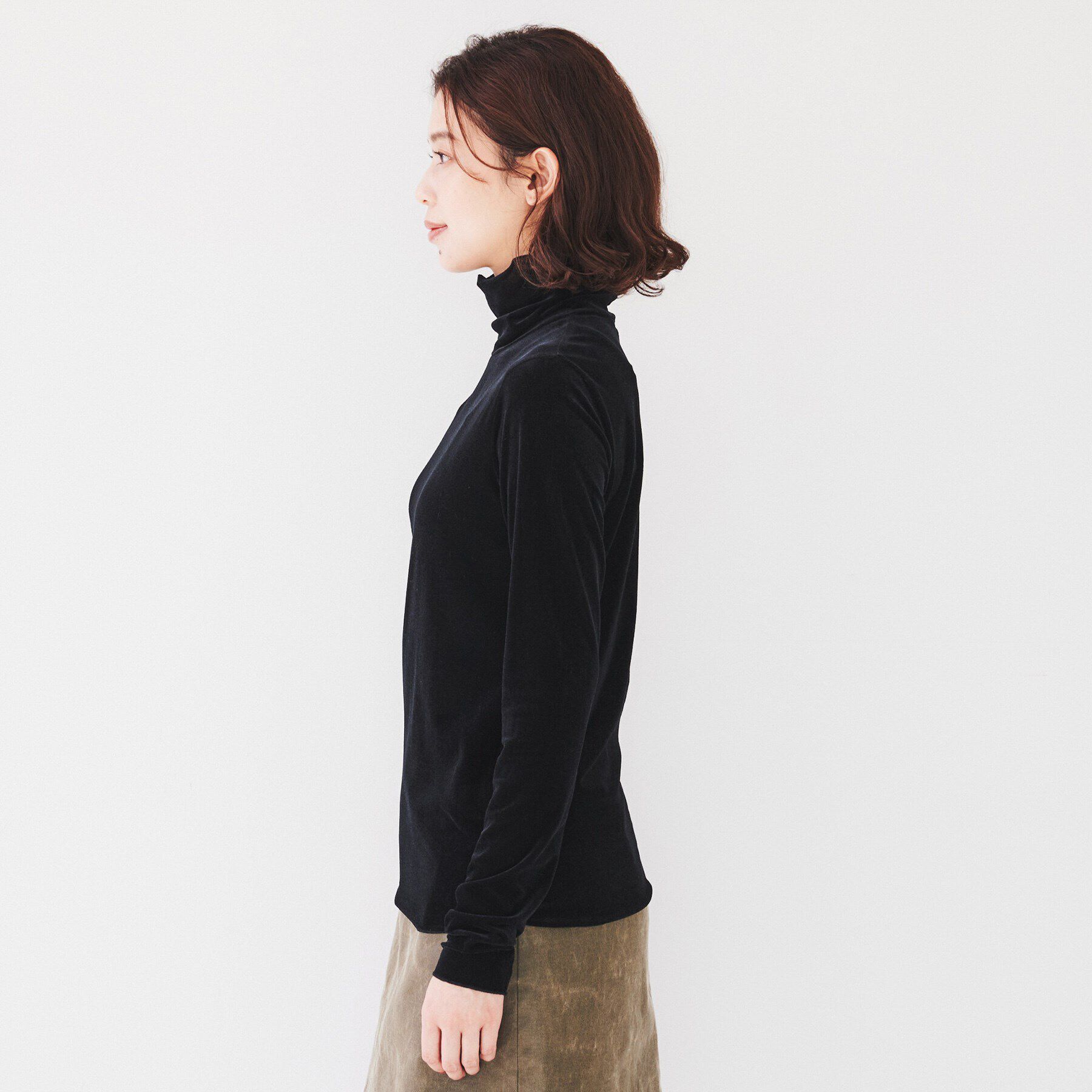 UNTITLED「【洗える】ベロアインナートップス」|Tシャツ・カットソー|