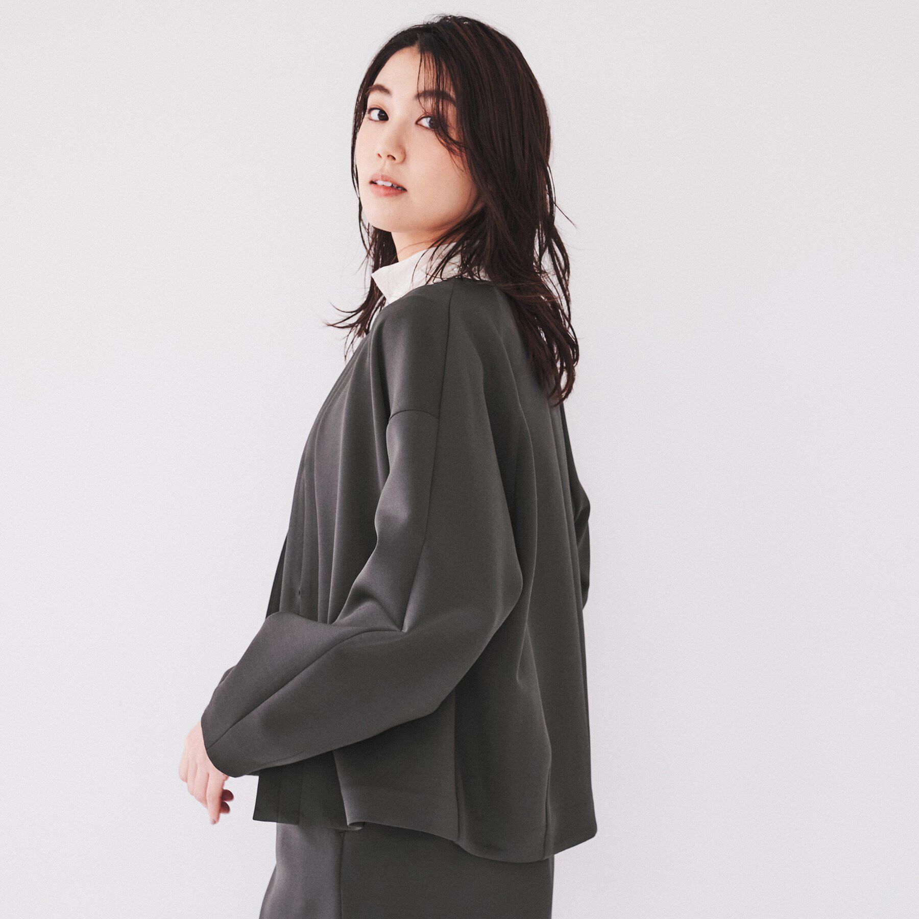 UNTITLED「【スポンディッシュ/セットアップ可能】ダンボールジャージ ブルゾン」|ブルゾン・スタジャン|