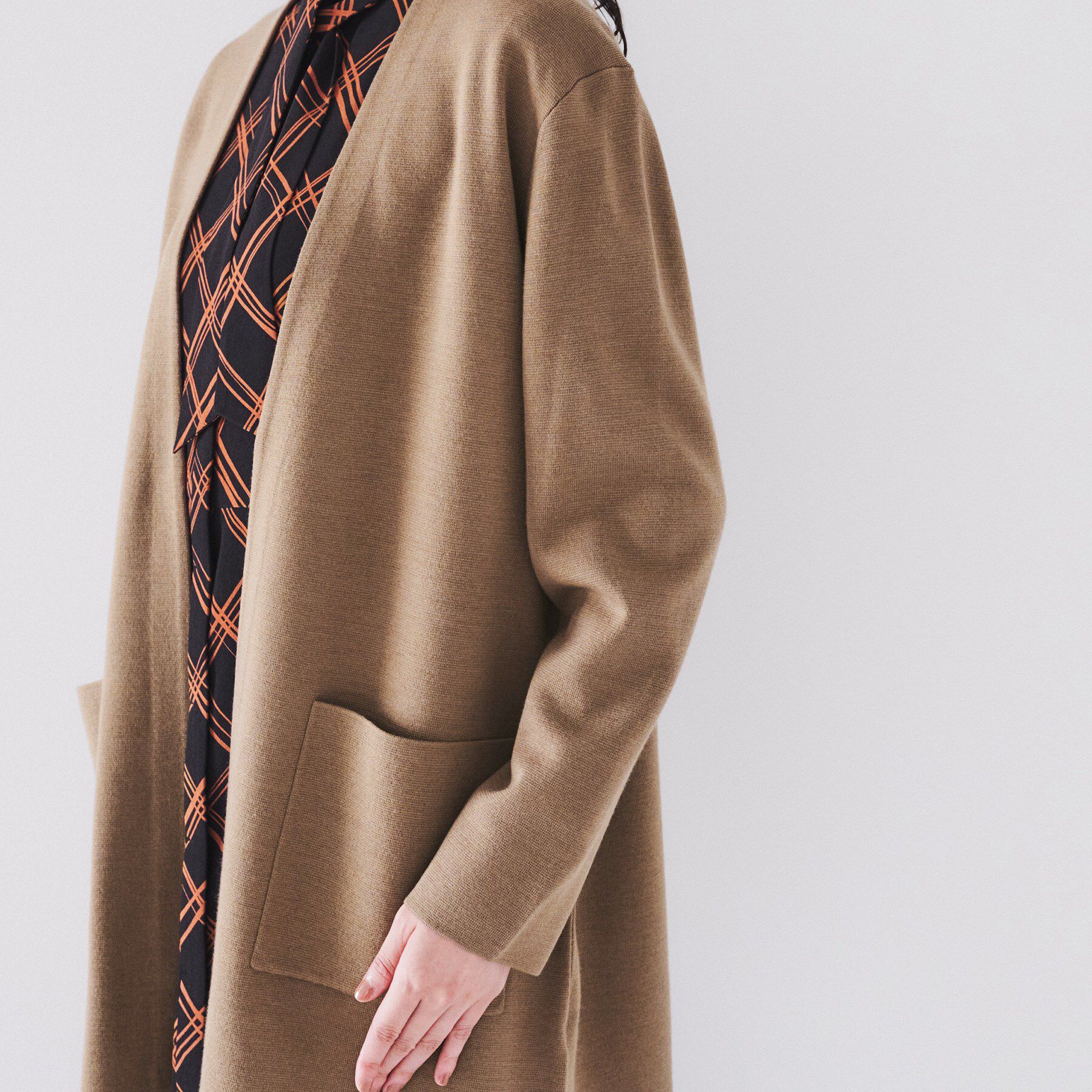 UNTITLED「【きれいめ/洗える】ミラノリブ ロングニットカーディガン」|カーディガン|