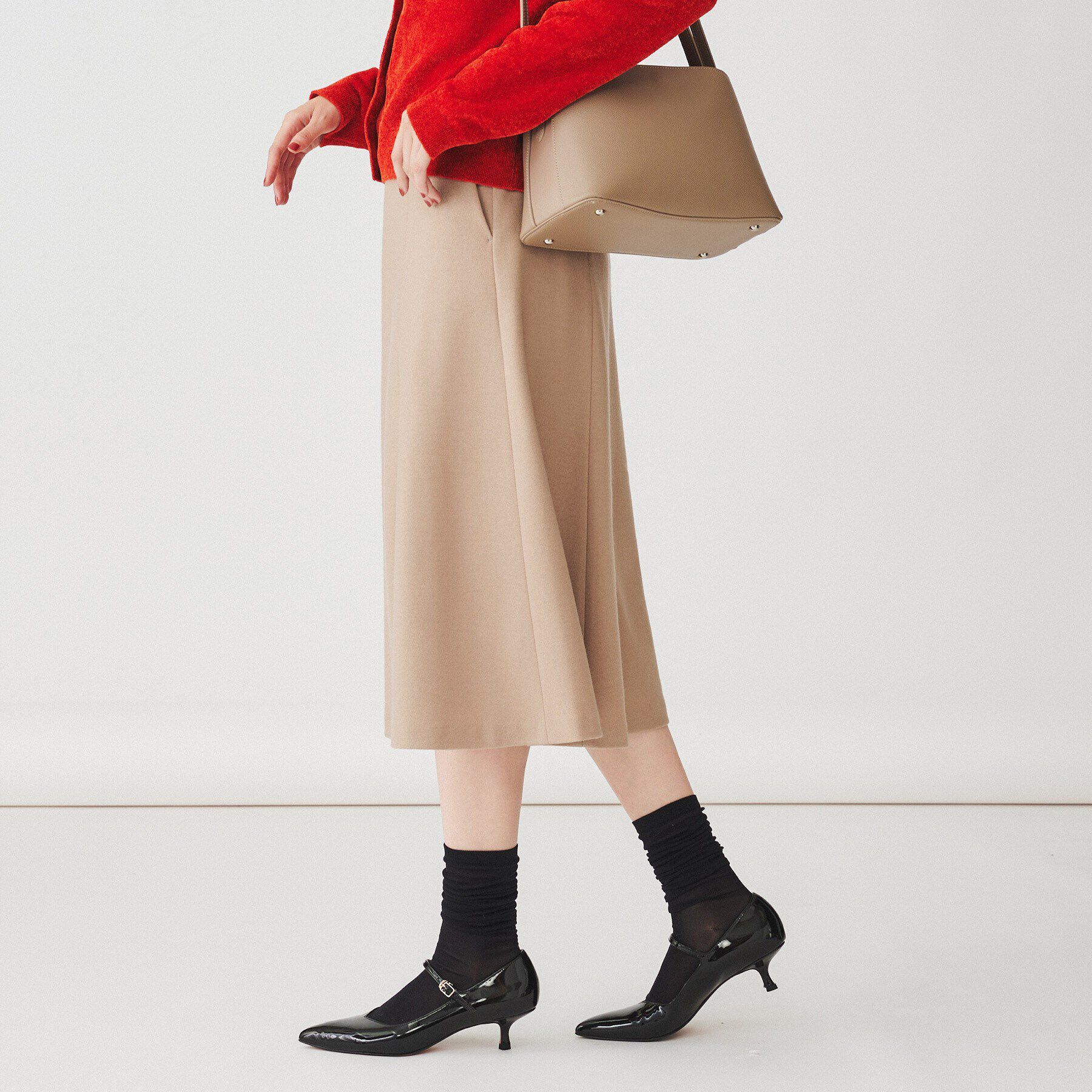 UNTITLED「【後ろウエストゴム】ミルドジャージ マーメイドスカート」|スカート|