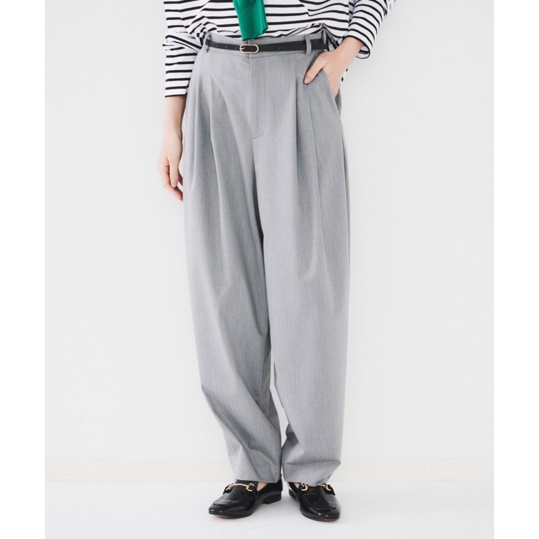 UNTITLED「【腰周りゆったり/日本製/洗える】2WAYストレッチカーブパンツ」|その他|