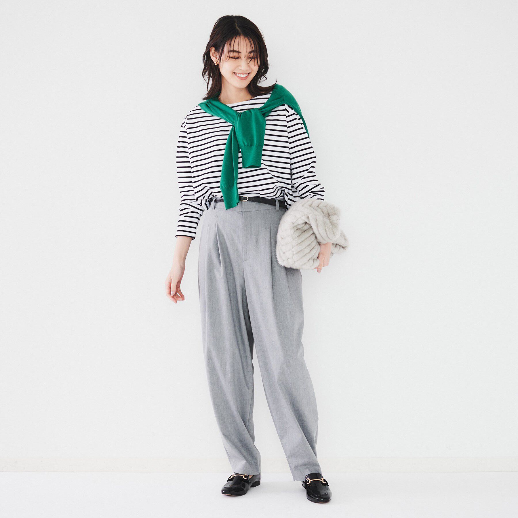 UNTITLED「【腰周りゆったり/日本製/洗える】2WAYストレッチカーブパンツ」|その他|