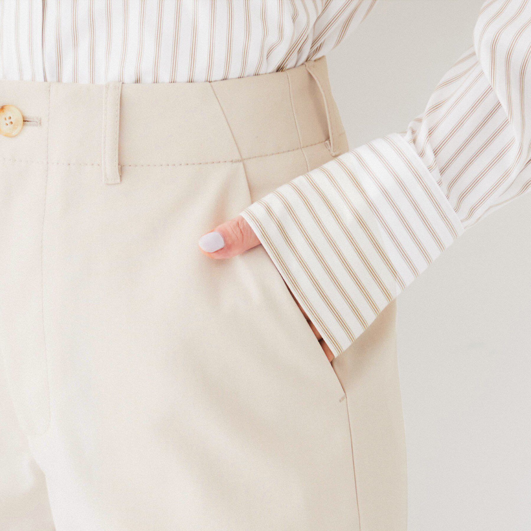 UNTITLED「コットンライク ワイドストレートパンツ」|その他|