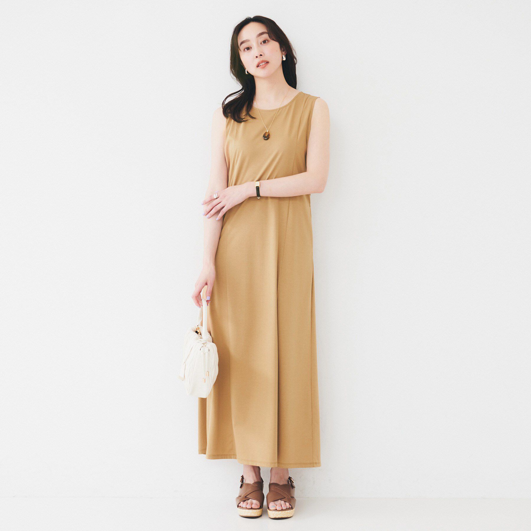 UNTITLED「【洗える／夏ワンピ／2WAY】ジャージワンピース」|ワンピース|