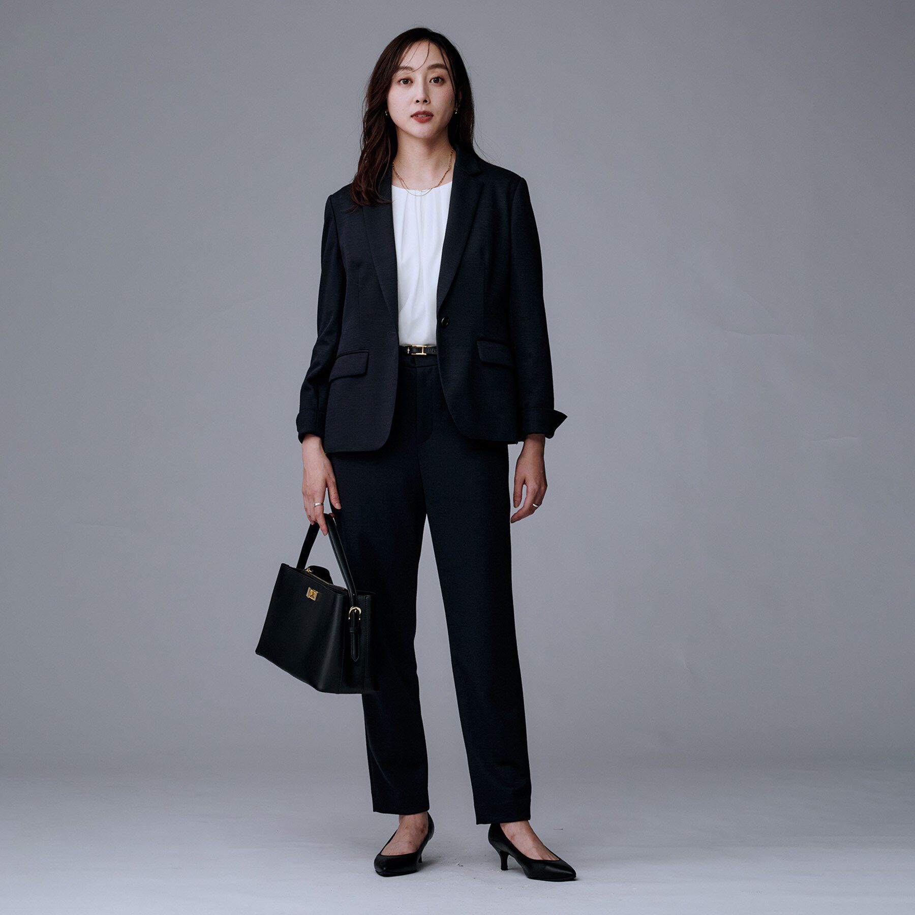 UNTITLED「【洗えるスーツ／ストレッチ】ウール混ジャージ テーパードパンツ」|その他|