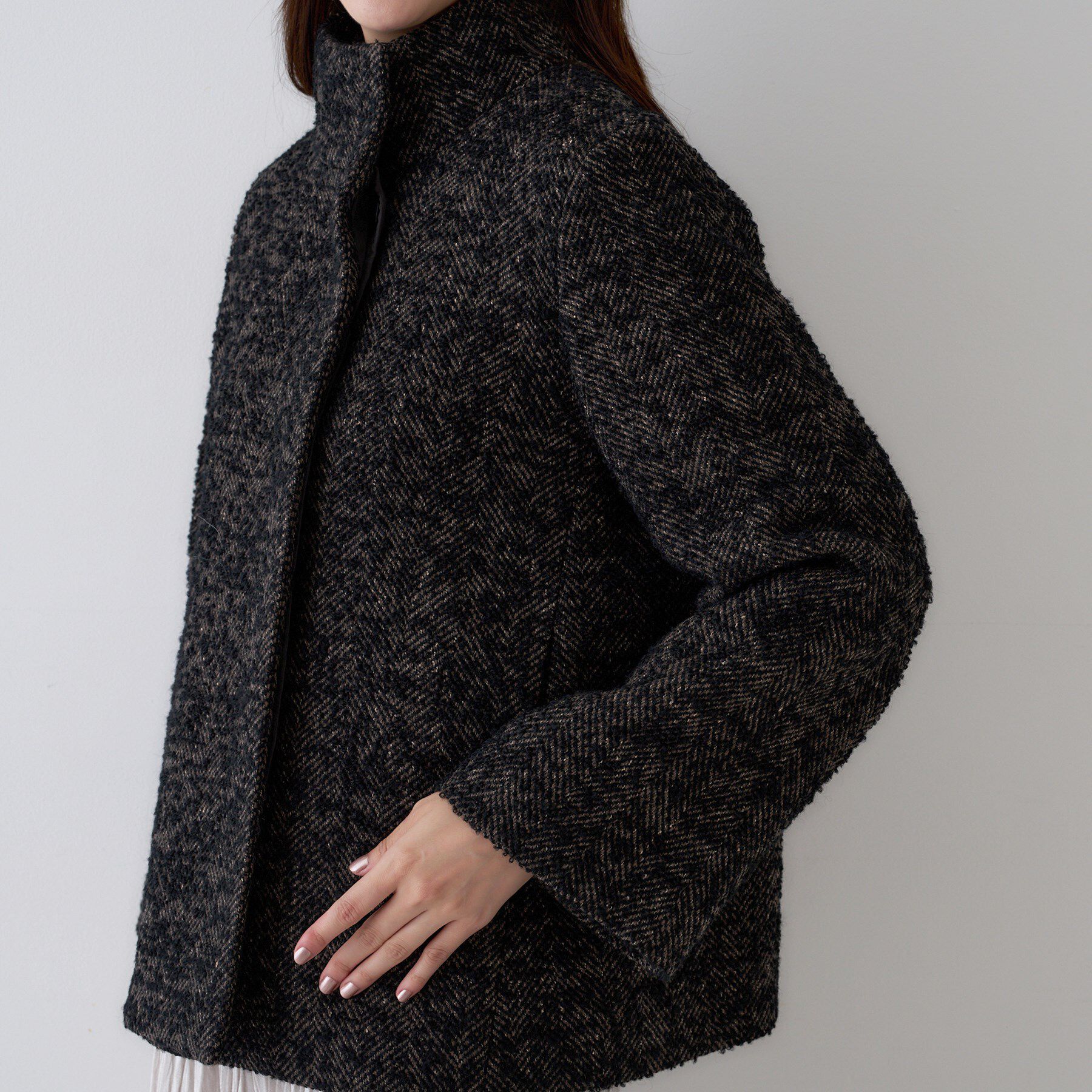 UNTITLED「【エレガント／ミディアウター】ミックスヘリンボンコート」|その他|