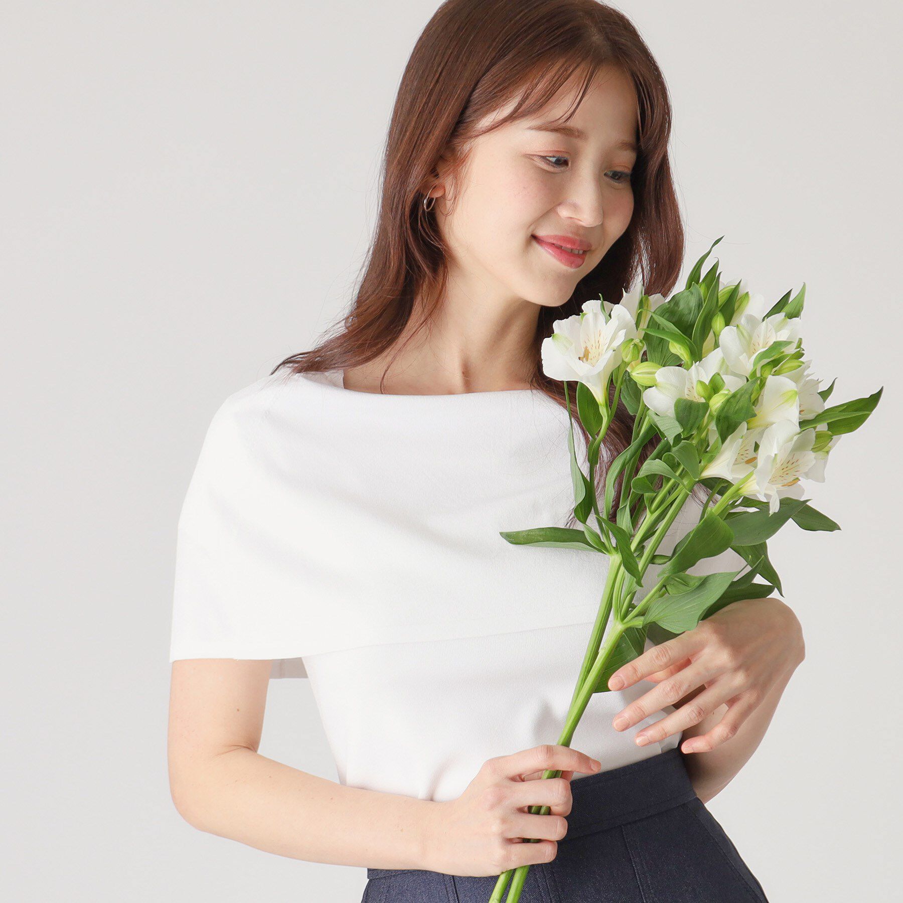 COUP DE CHANCE「【洗える】オフショルダーニットトップス」|ニット・セーター|