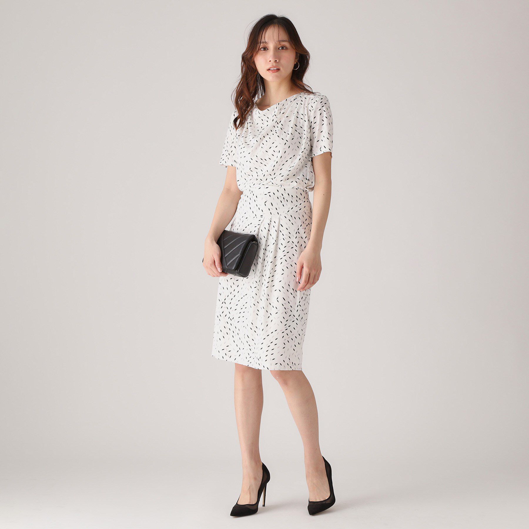 COUP DE CHANCE「【洗える／日本製】ジオメトリック柄タイトスカート」|スカート|