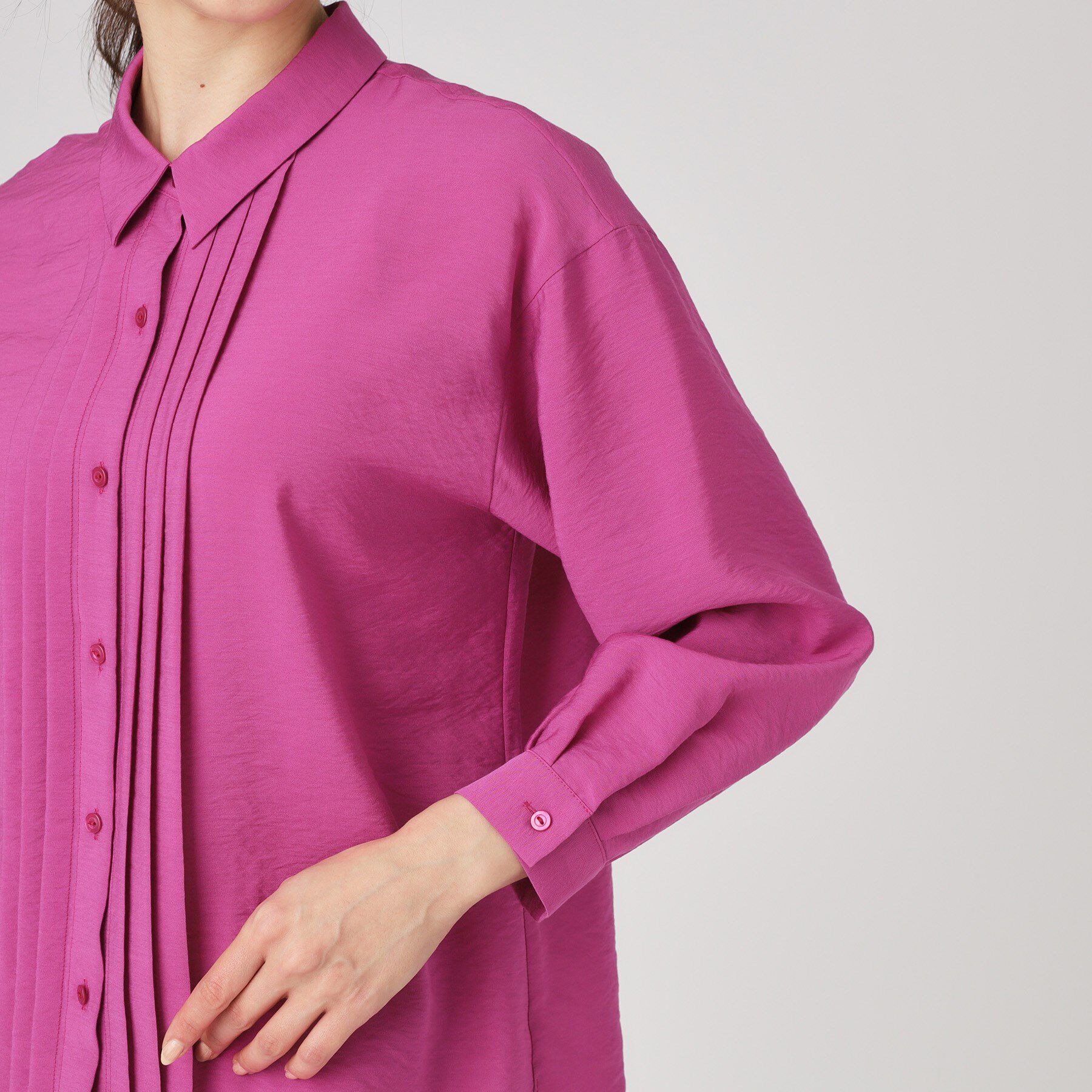 COUP DE CHANCE「【手洗い可】タックデザインブラウス」|シャツ・ブラウス|