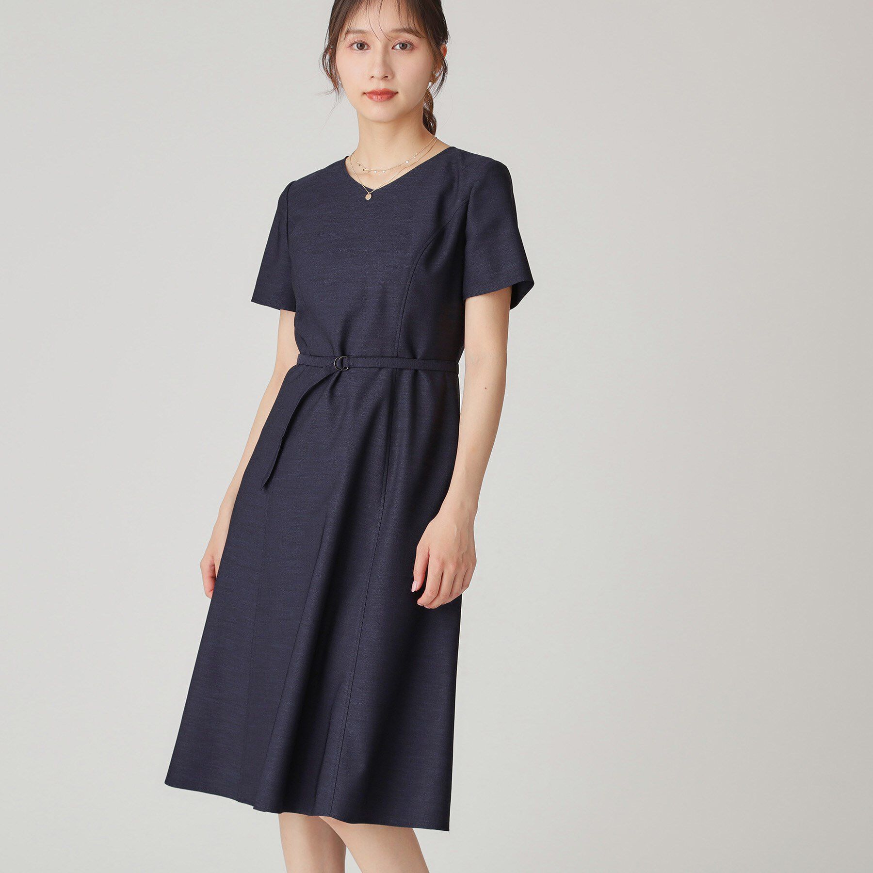 COUP DE CHANCE「【手洗い可／日本製】Aラインフレアワンピース」|ワンピース|