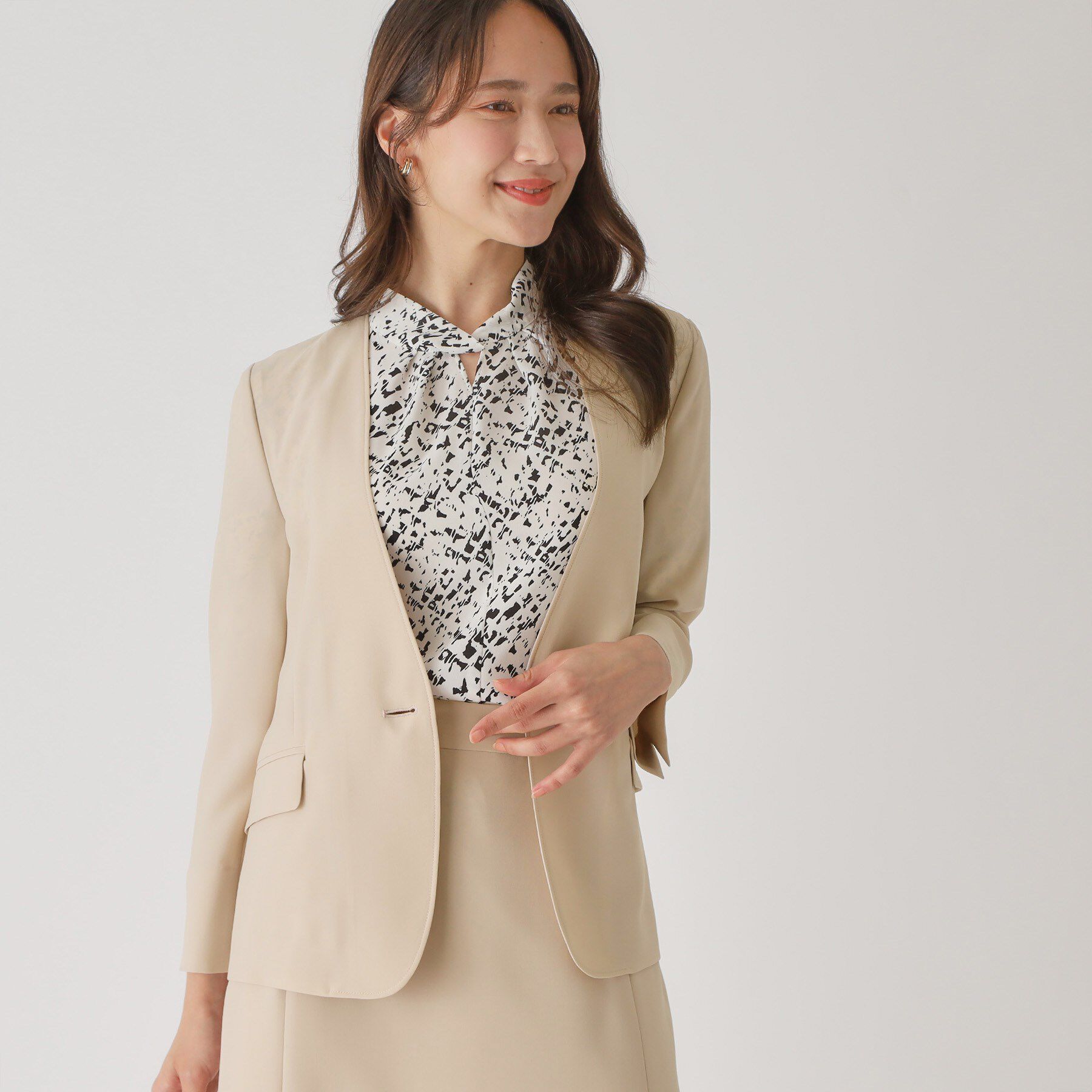 COUP DE CHANCE「【手洗い可／通勤】ノーカラージャケット」|ノーカラージャケット|