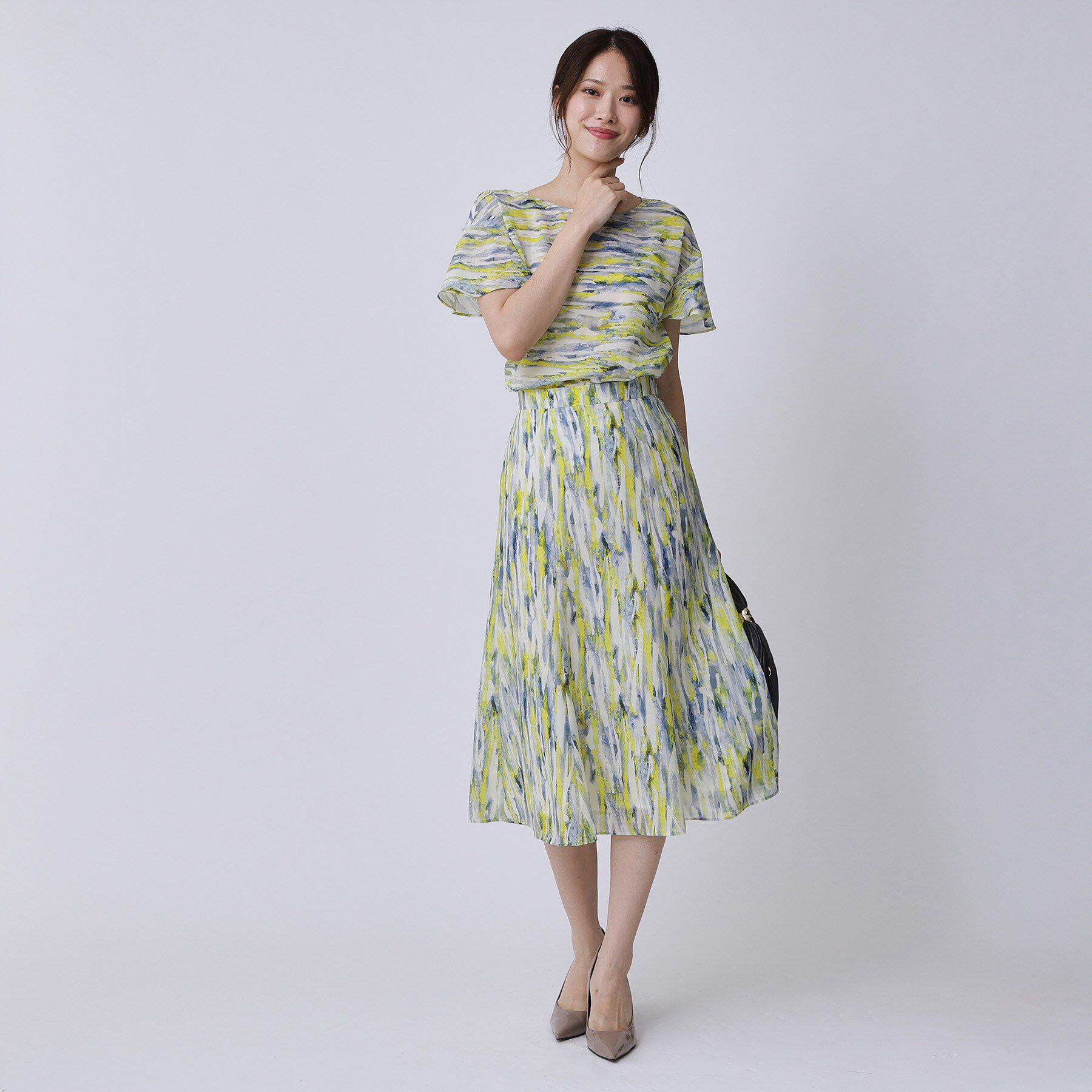 COUP DE CHANCE「【手洗い可／日本製】プリント柄ブラウス」|シャツ・ブラウス|