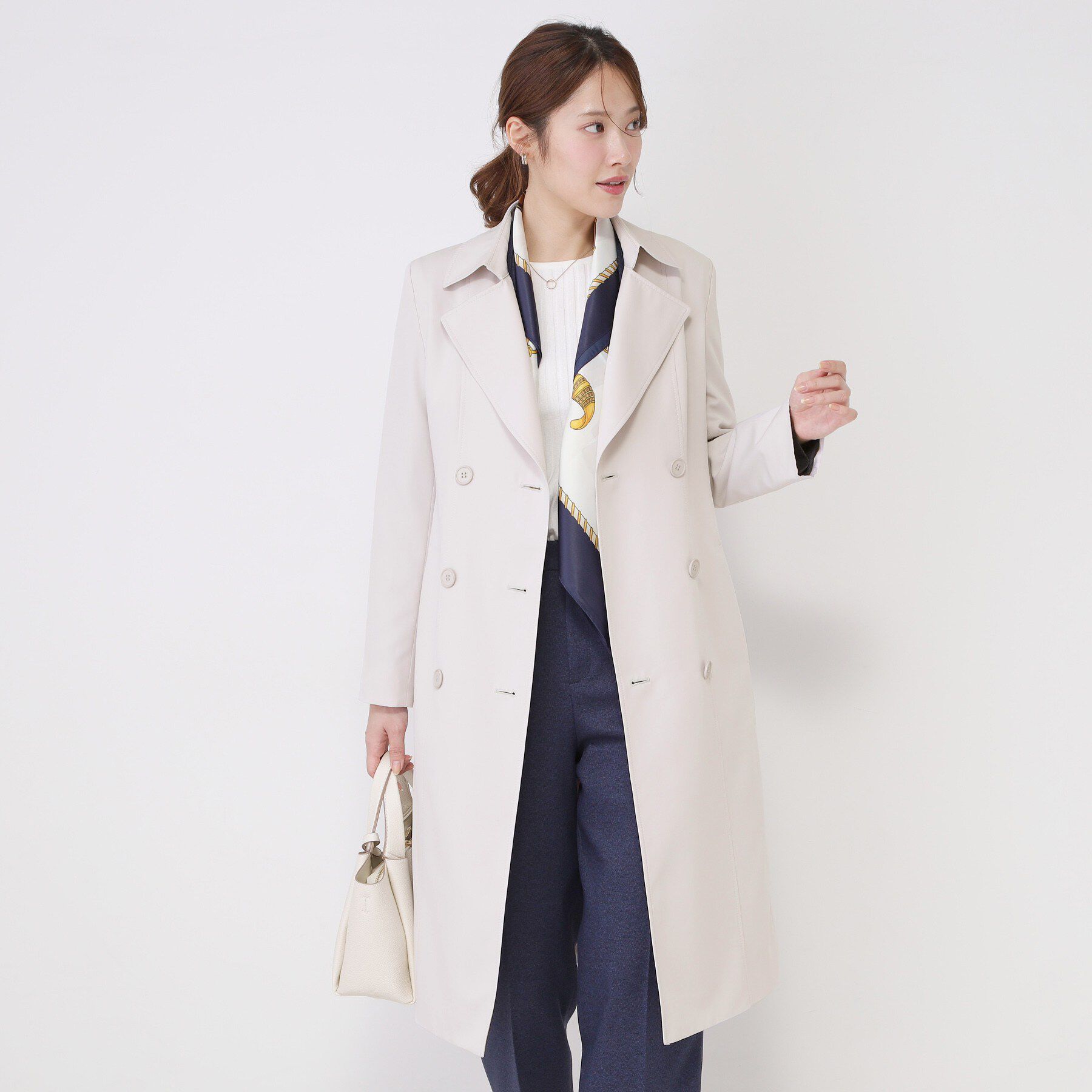 COUP DE CHANCE「【撥水／細見えシルエット】きれいめトレンチコート」|トレンチコート|