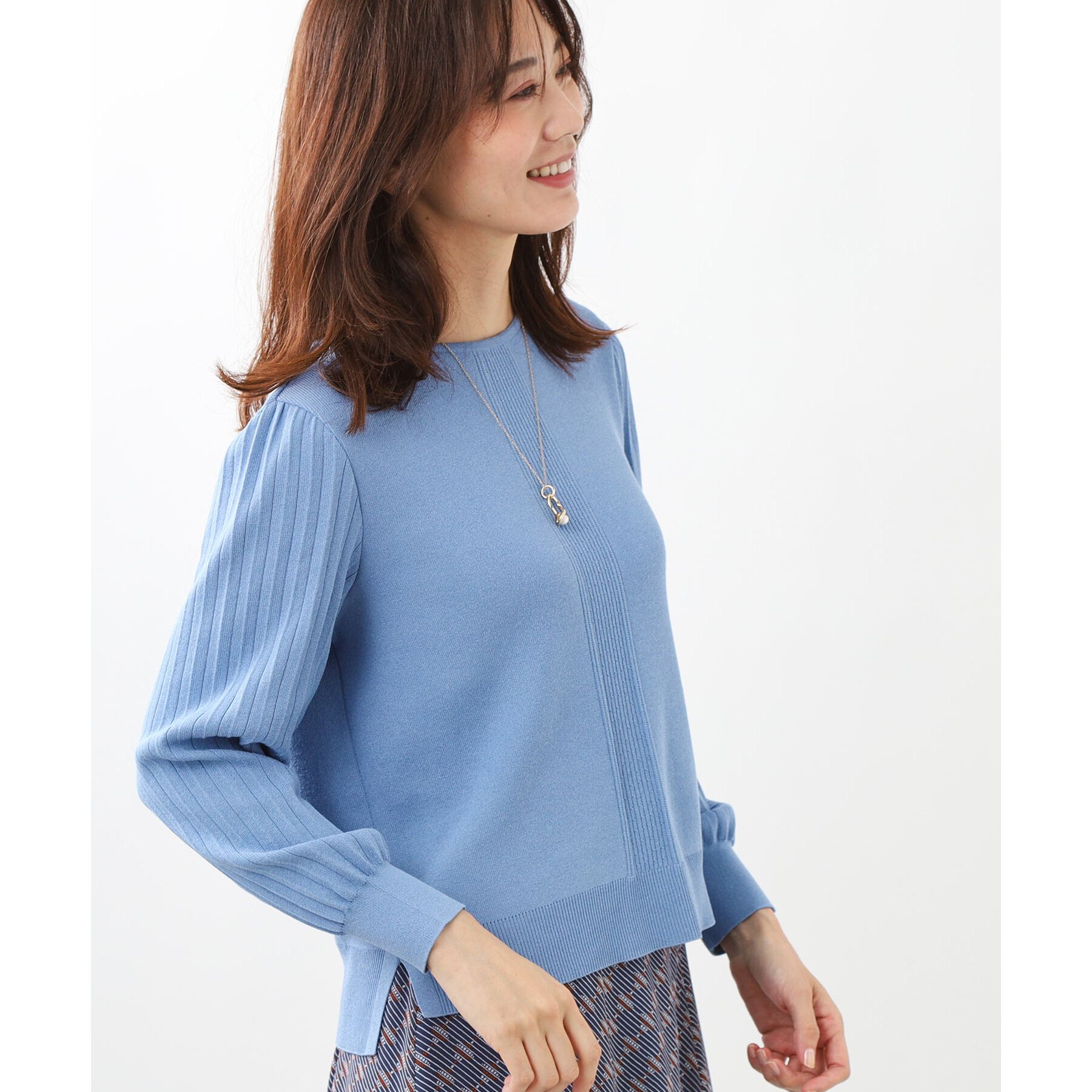 Reflect「【大人気ニットに新色登場！マイカラニット+／細見え／WEB限定カラーあり／マシンウォッシュ可／選べる」|ニット・セーター|