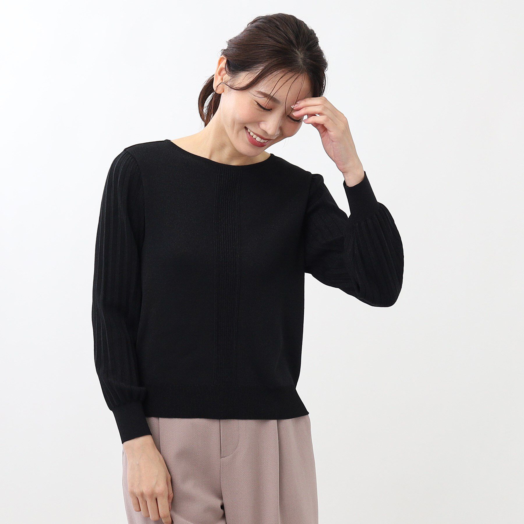 Reflect「【大人気ニットに新色登場！マイカラニット+／細見え／WEB限定カラーあり／マシンウォッシュ可／選べる」|ニット・セーター|