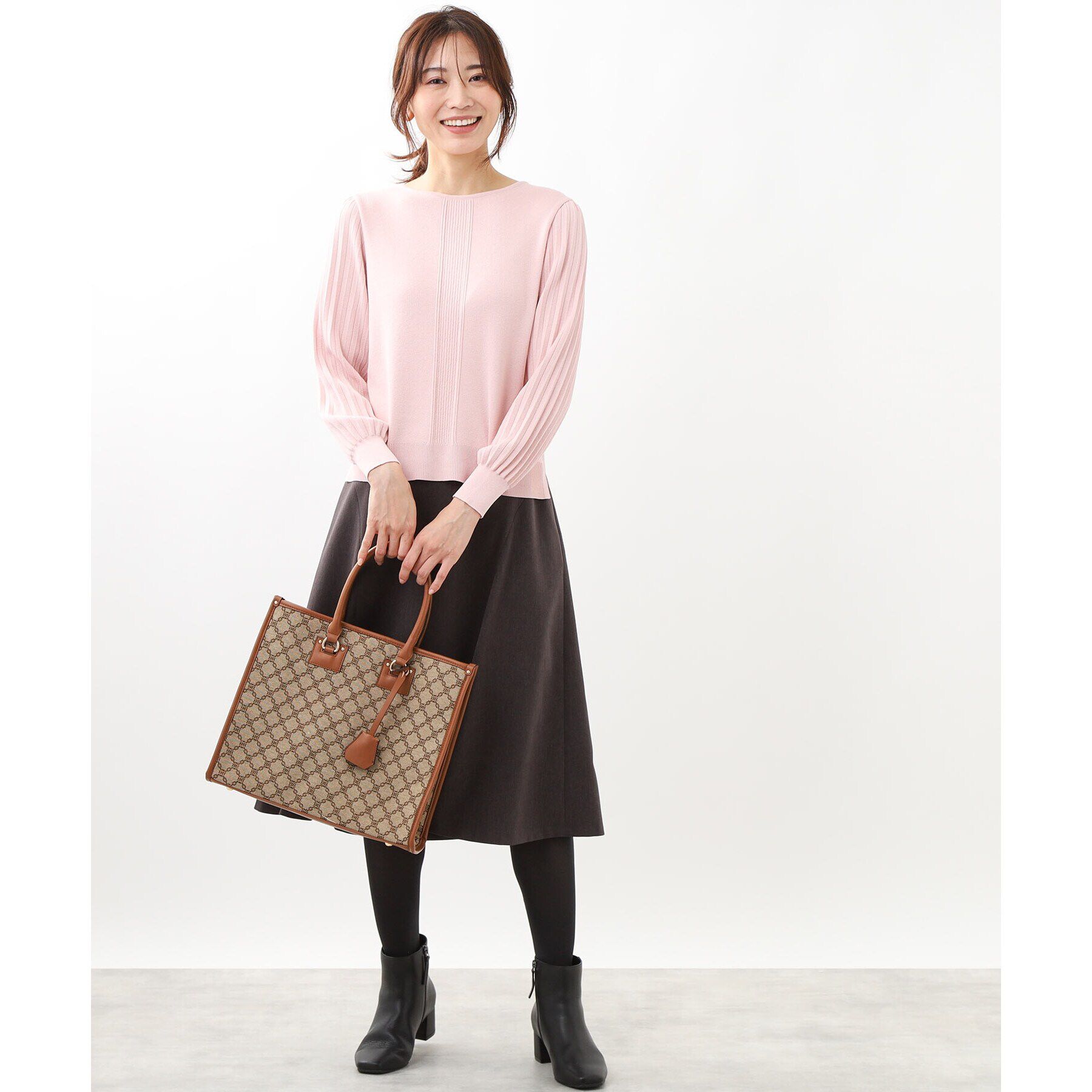 Reflect「【大人気ニットに新色登場！マイカラニット+／細見え／WEB限定カラーあり／マシンウォッシュ可／選べる」|ニット・セーター|