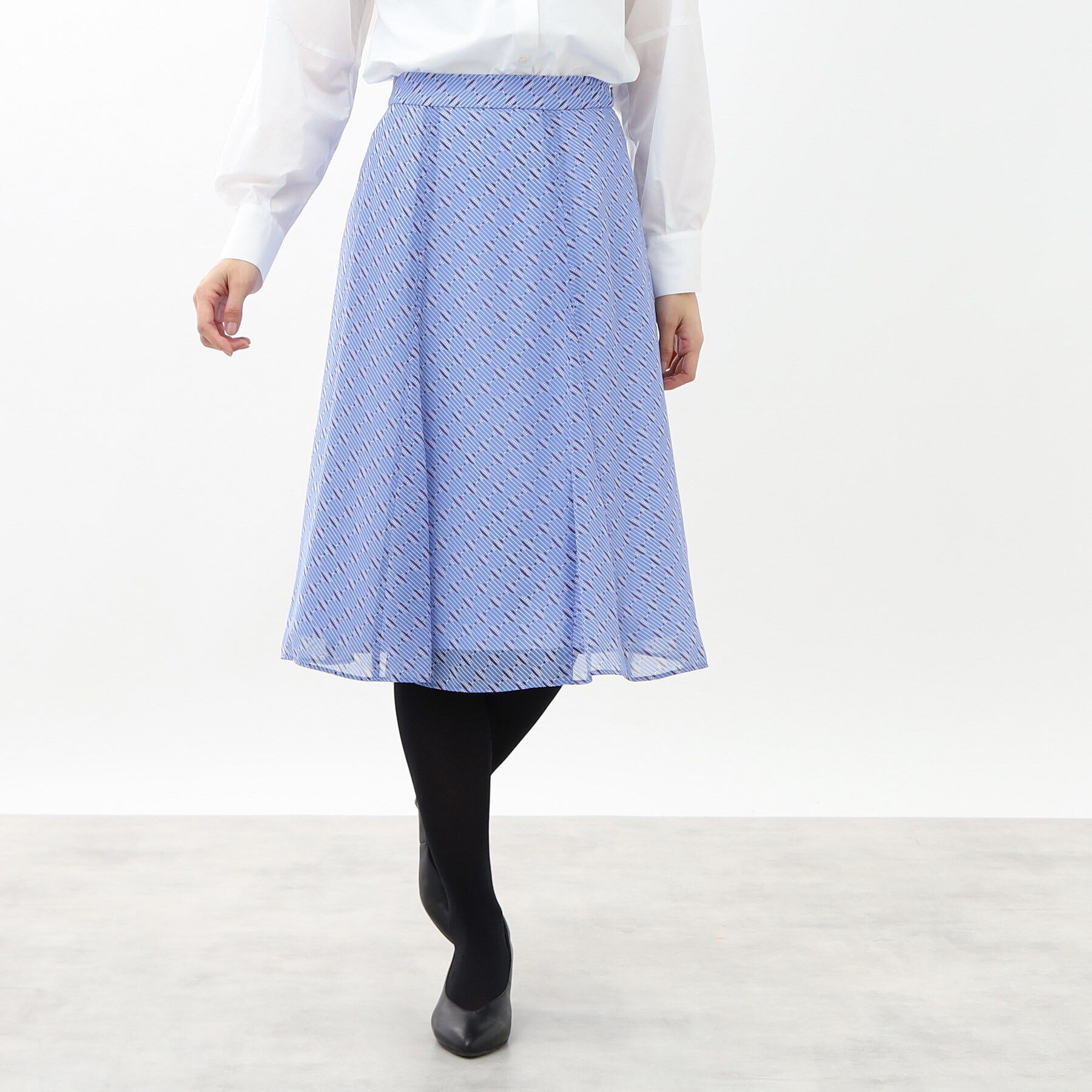 Reflect「【マシンウォッシュ可／セットアップ可能】ヴィンテージプリントフレアスカート」|スカート|