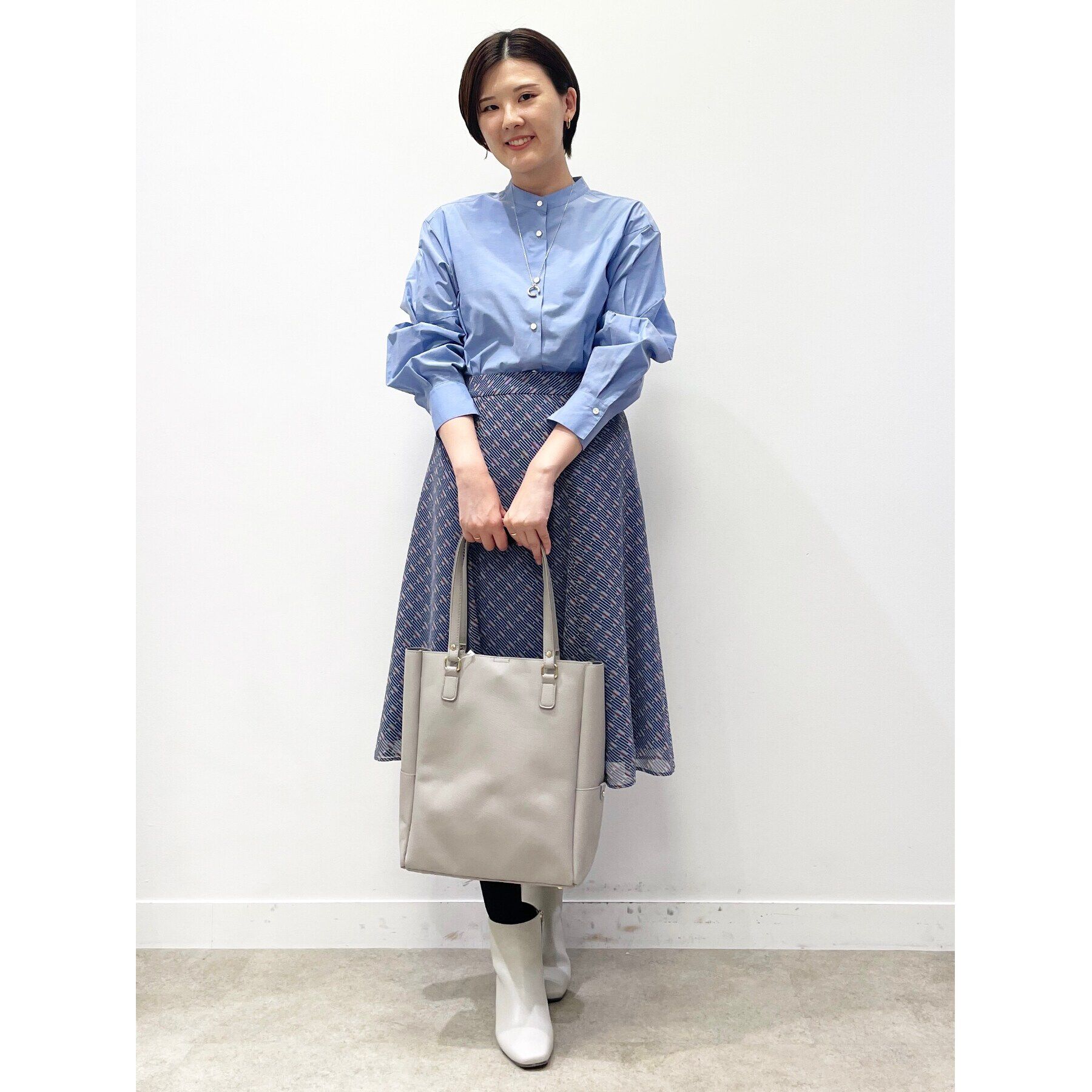 Reflect「【マシンウォッシュ可／セットアップ可能】ヴィンテージプリントフレアスカート」|スカート|