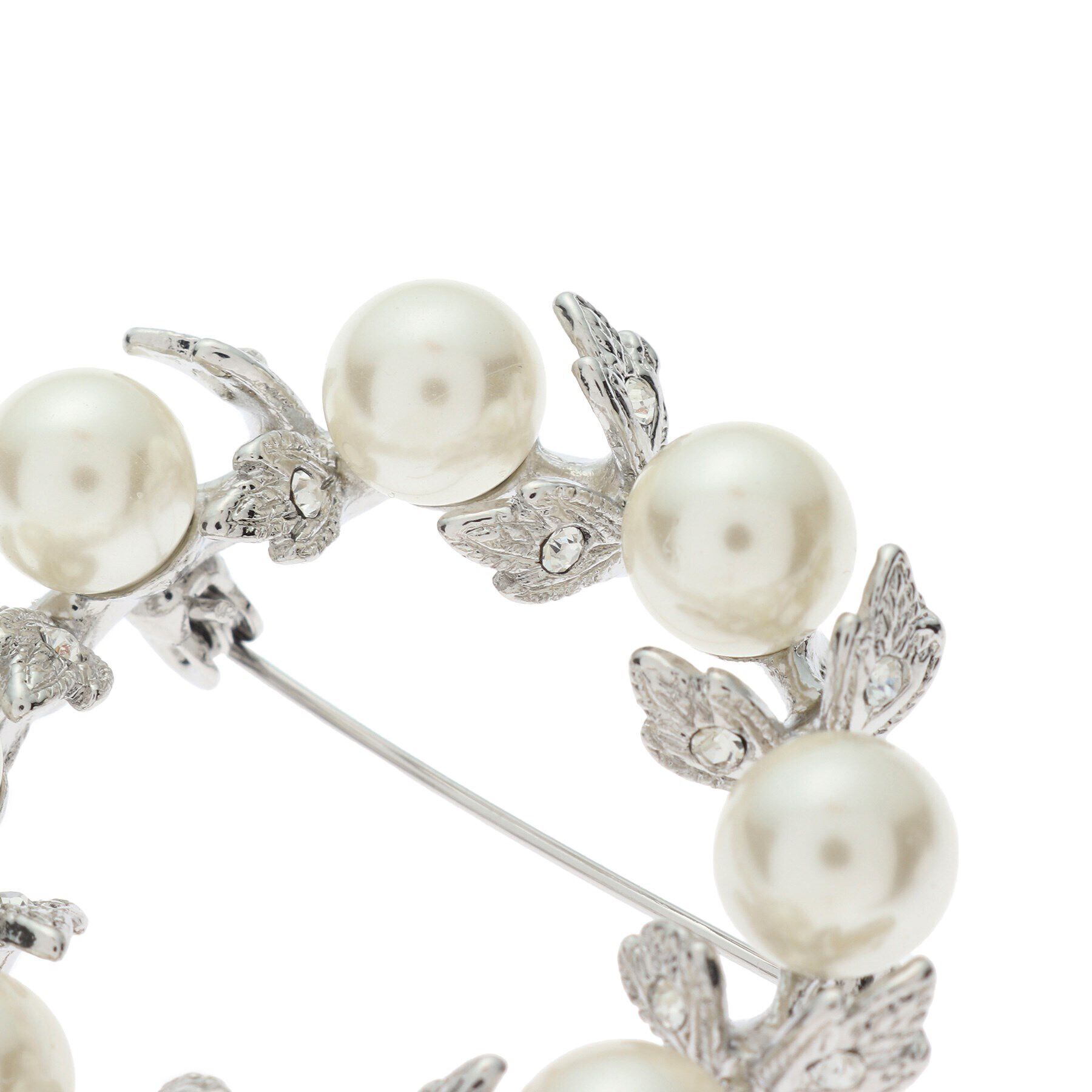 Reflect「【夏SALE／フォーマルにも使える】パール調サークルブローチ」|ブローチ・コサージュ|