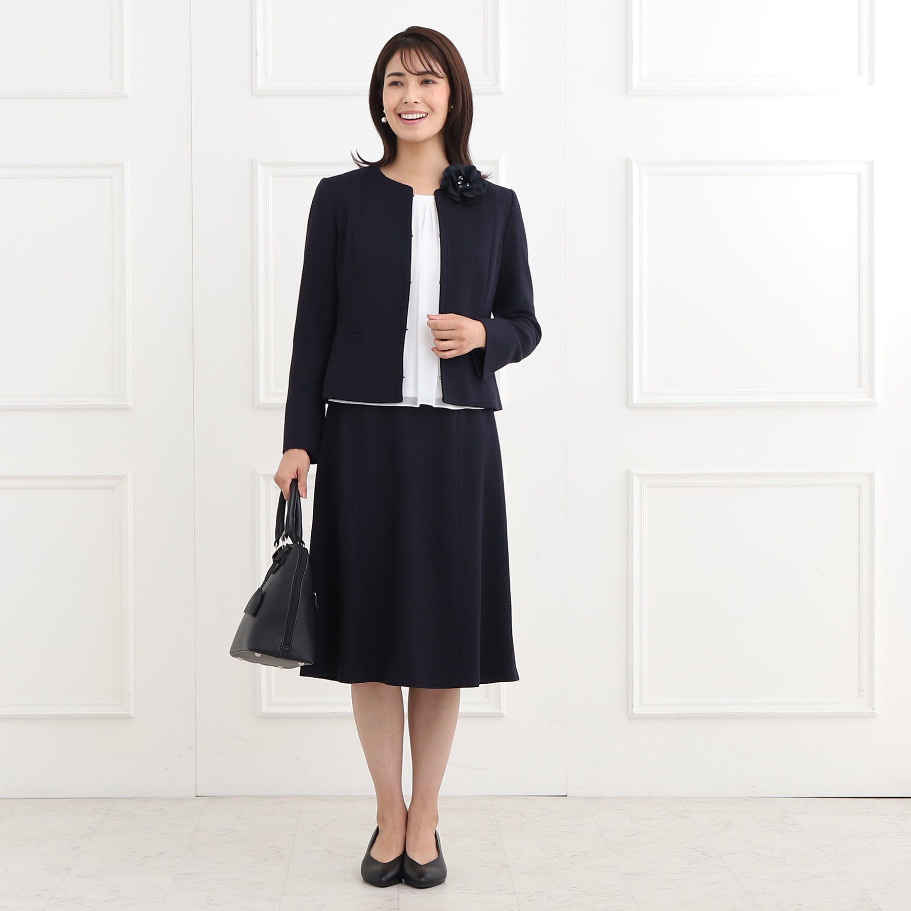 Reflect「【マシンウォッシュ可】ピンタックブラウス」|シャツ・ブラウス|