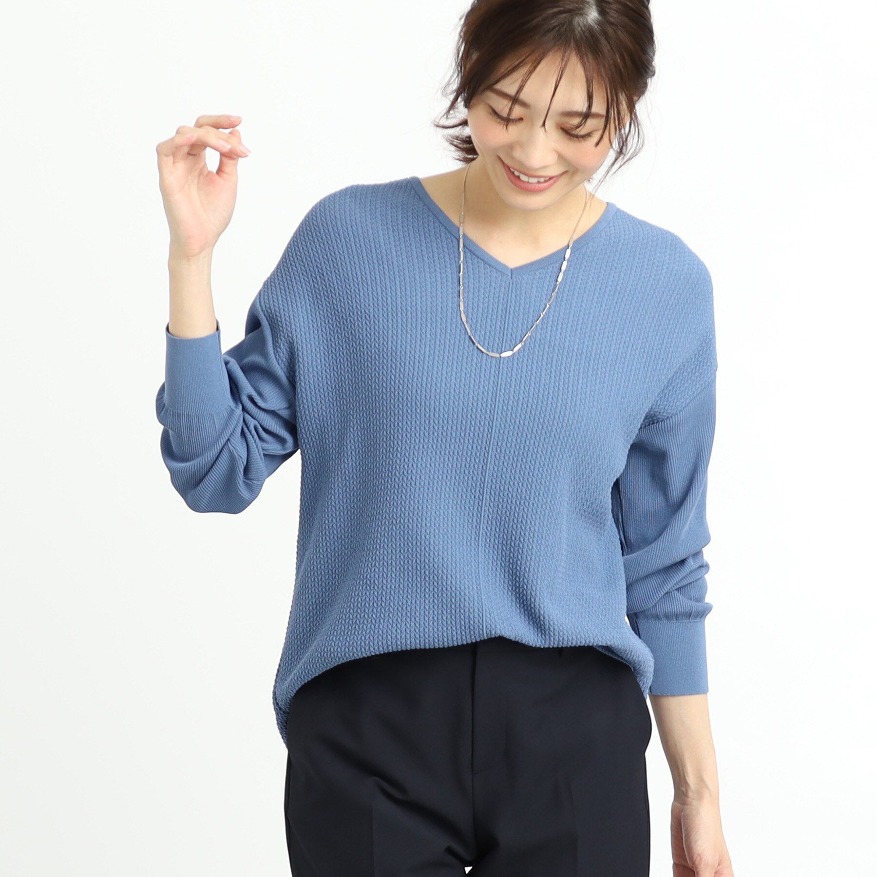 Reflect「【WEB先行カラーあり／ヒップ周りカバー】オフボディニット」|ニット・セーター|