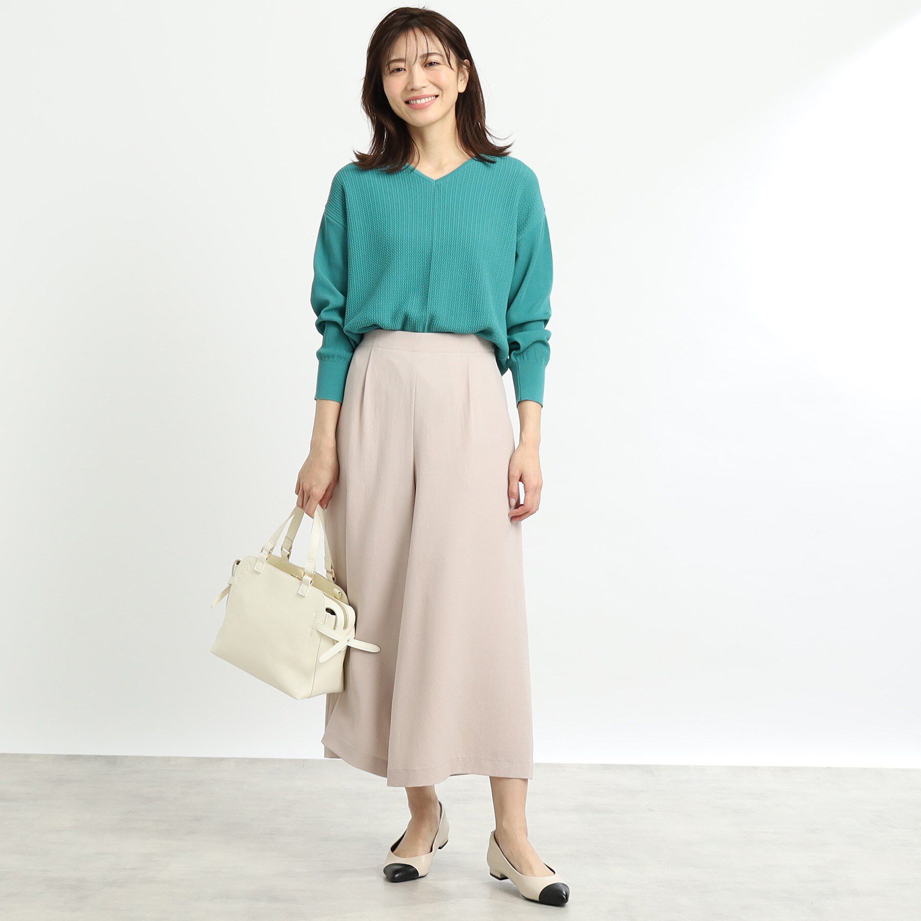 Reflect「【WEB先行カラーあり／ヒップ周りカバー】オフボディニット」|ニット・セーター|