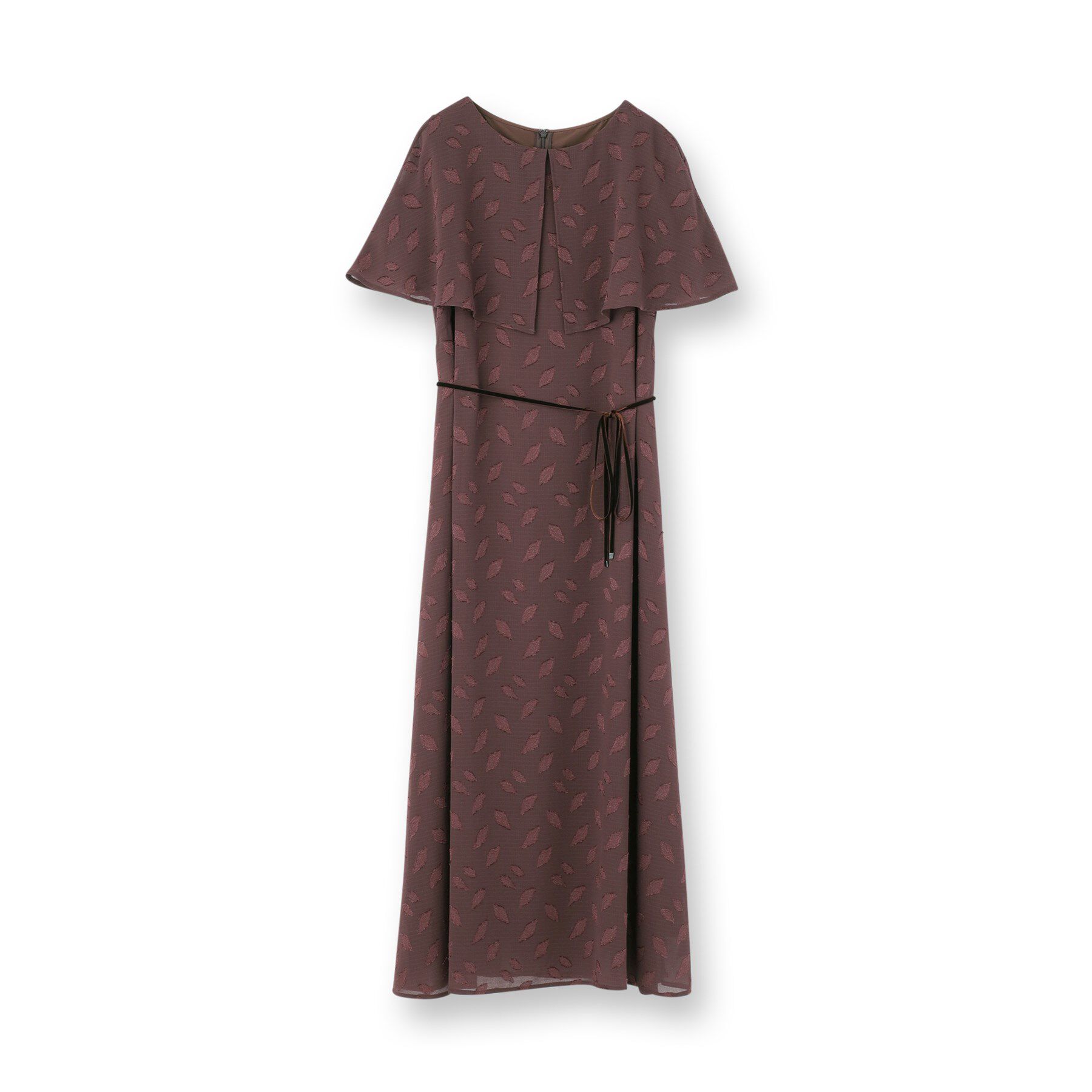 Reflect「【撥水／二の腕カバー／付属リボン付き】ケープデザインノースリーブワンピース」|ワンピース|