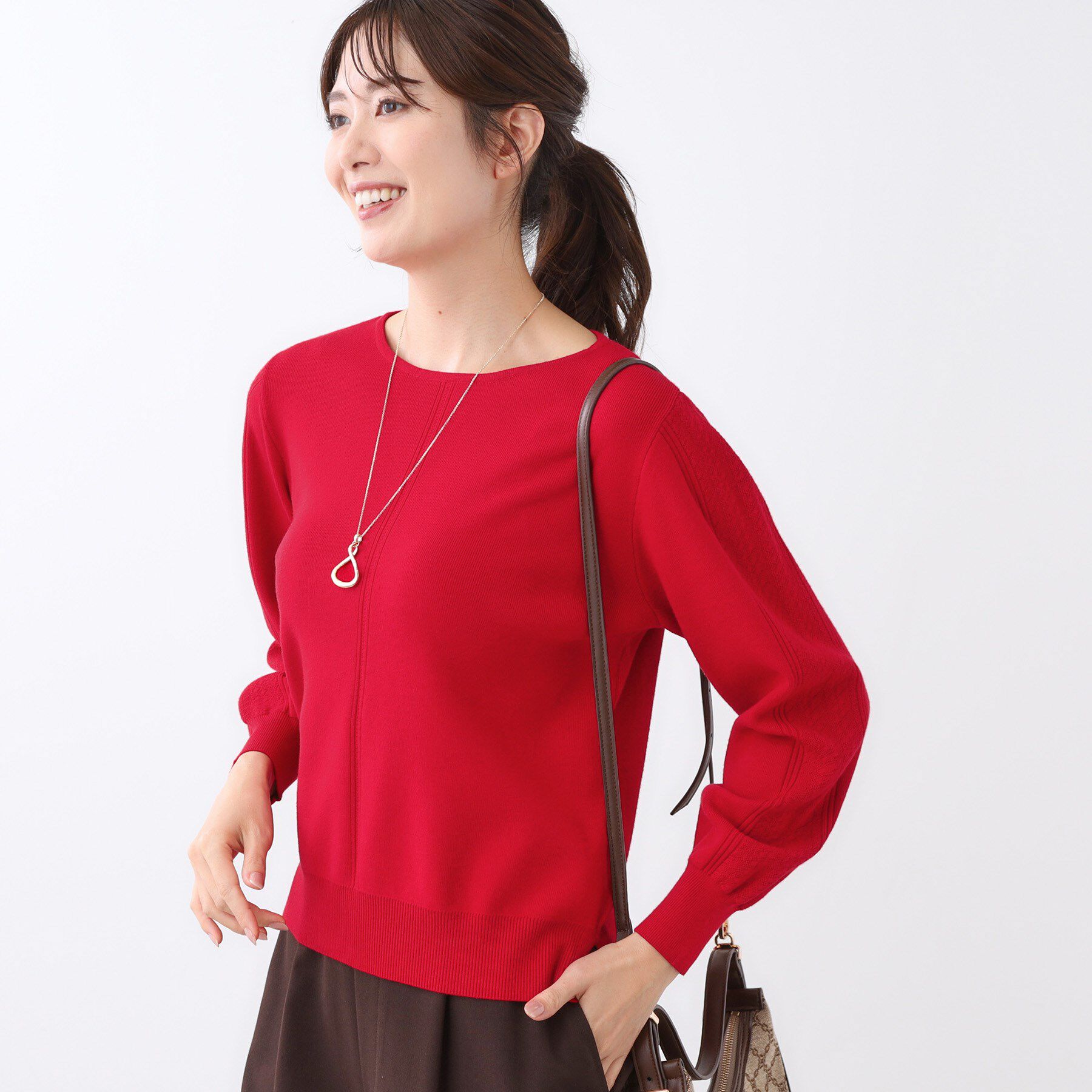 Reflect「【選べる6色／長く着られる◎】ボートネックニット」|ニット・セーター|