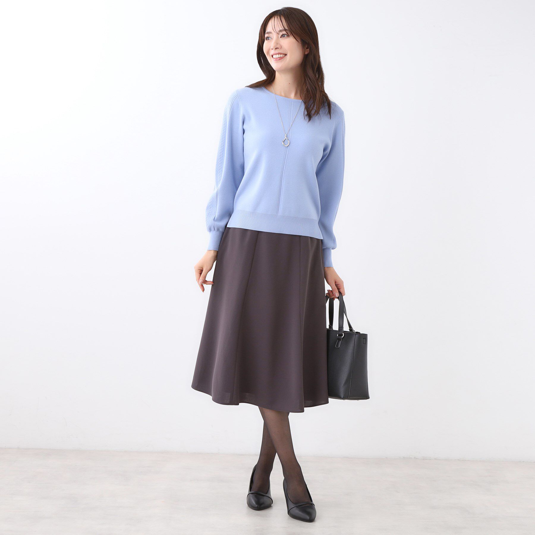 Reflect「【選べる6色／長く着られる◎】ボートネックニット」|ニット・セーター|