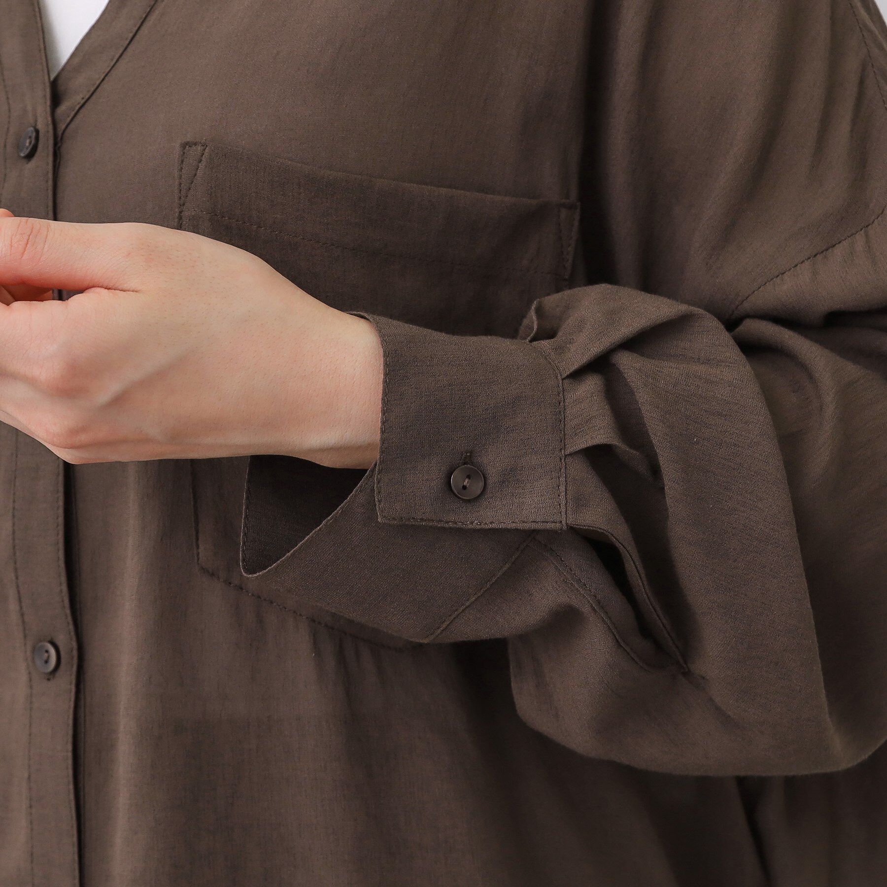 Reflect「【体型カバー】シャツ風カーディガン」|シャツ・ブラウス|