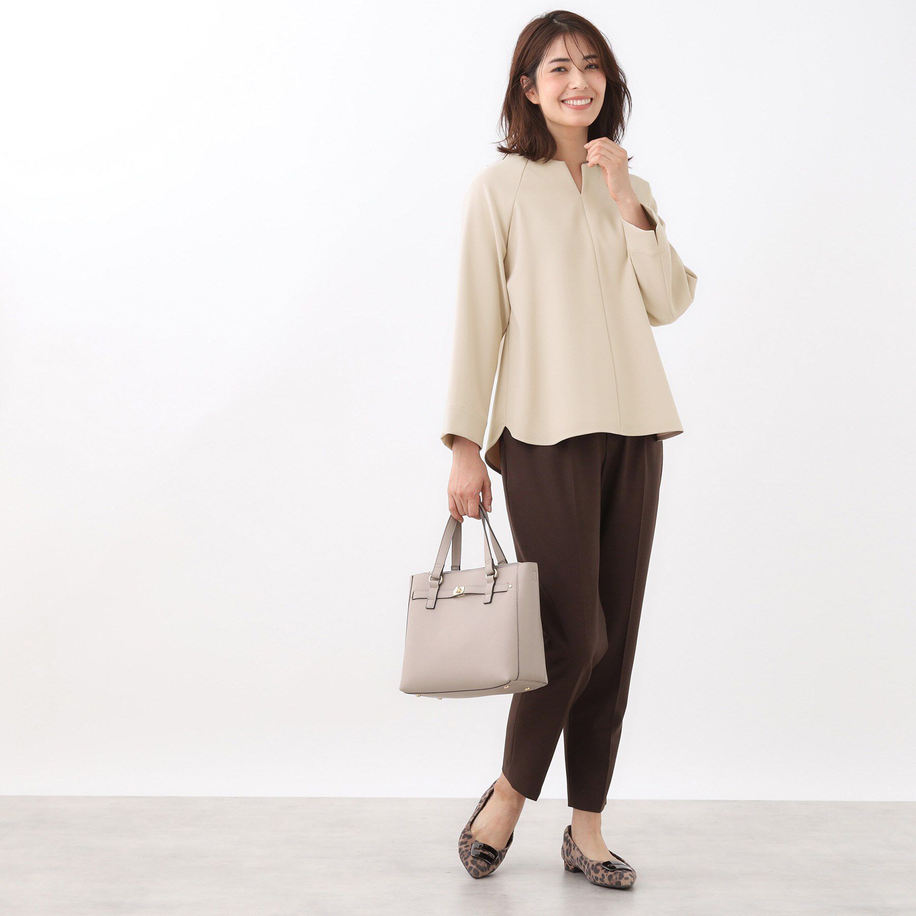 Reflect「【レイヤードスタイル◎／セットアップ可】ラグランスリーブプルオーバー」|シャツ・ブラウス|