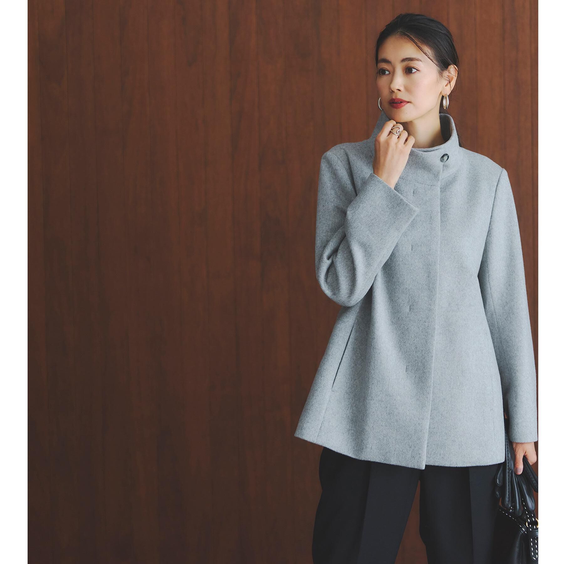 Reflect「【衿が顔に当たらない◎】スタンドネックミドルコート」|その他|