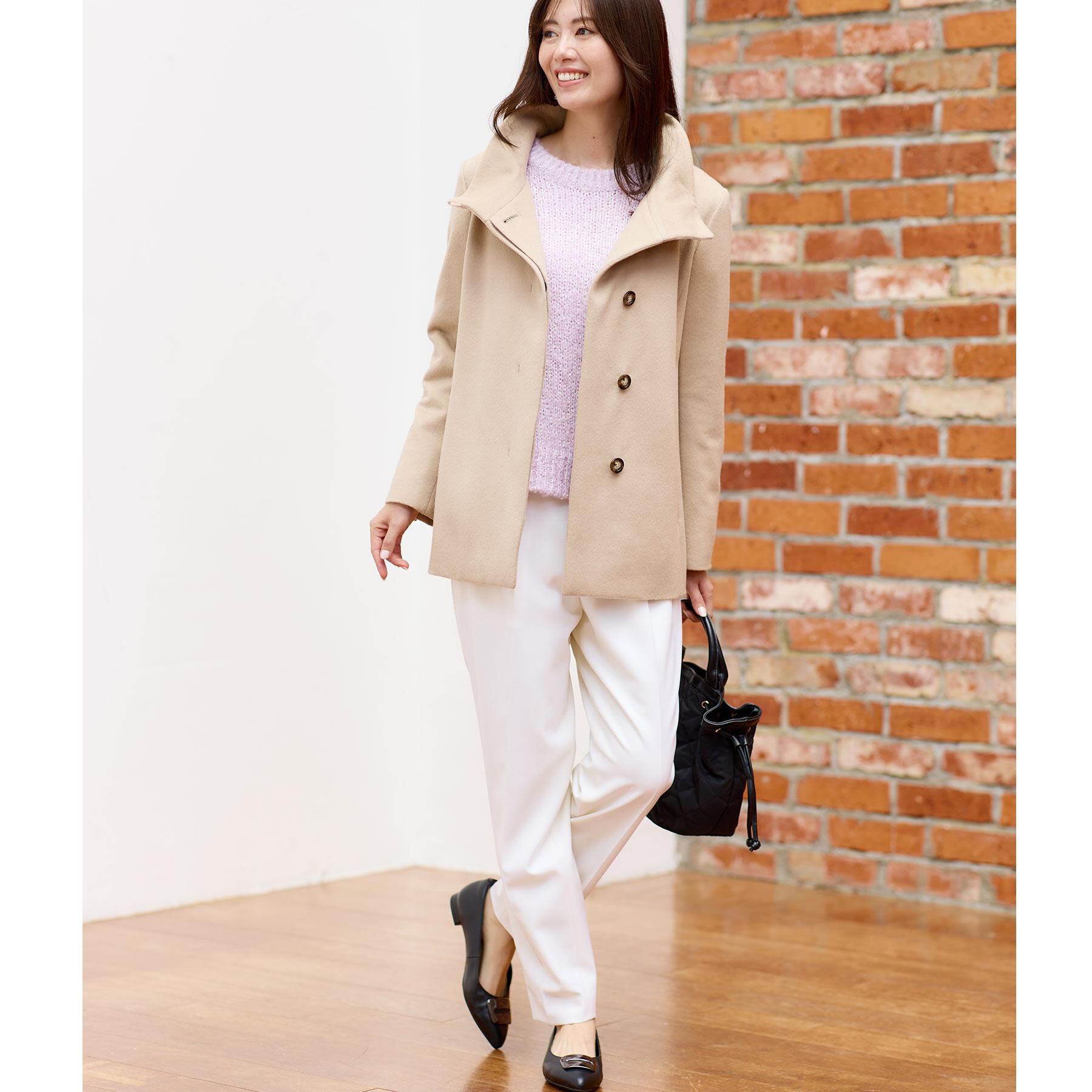 Reflect「【衿が顔に当たらない◎】スタンドネックミドルコート」|その他|