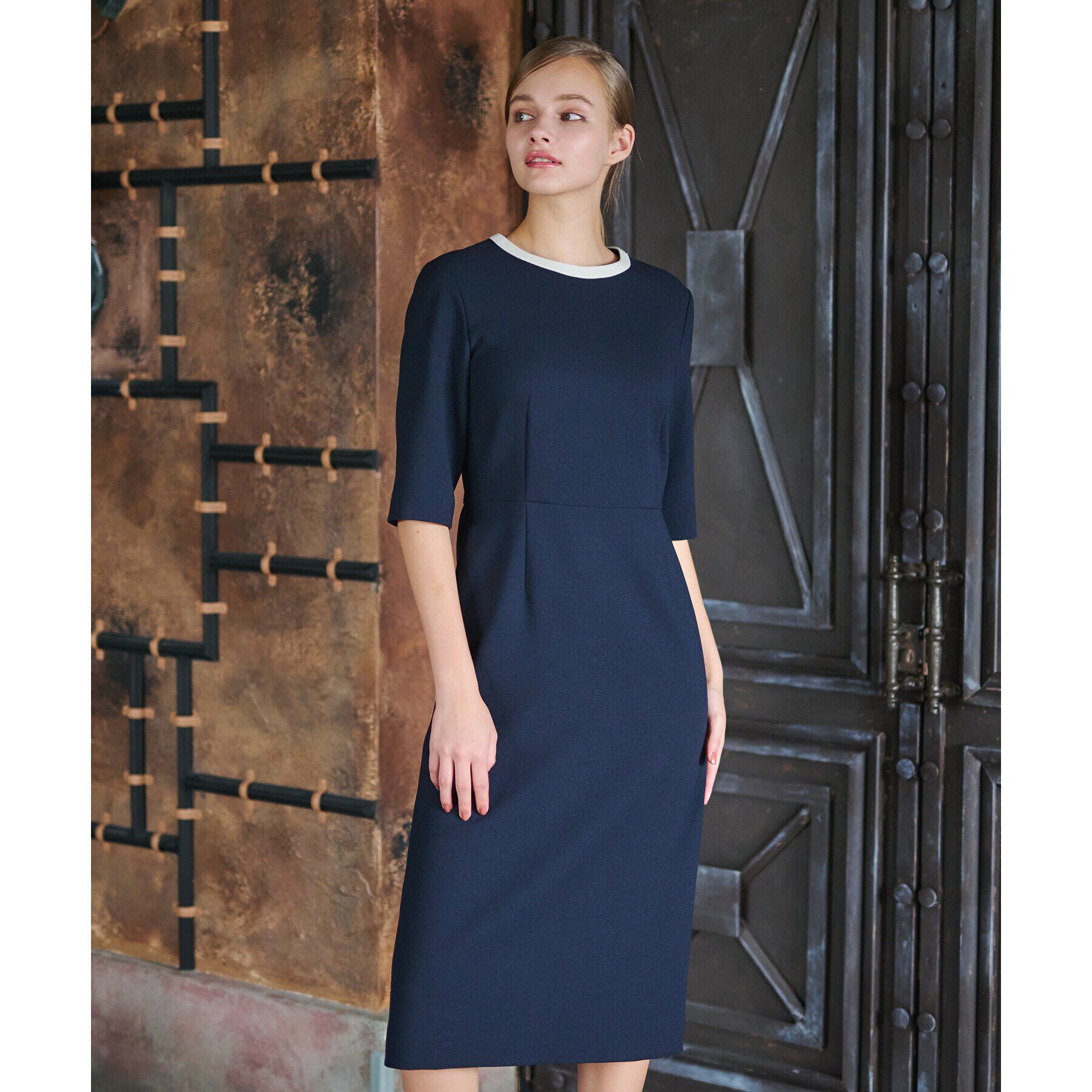 DRESSTERIOR「【セットアップ可】バイカラーワンピース」|ワンピース|